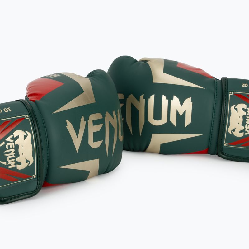 Boxerské rukavice Venum Elite green 7