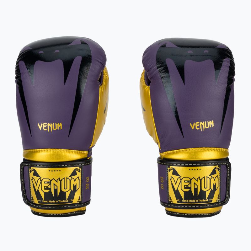 Boxerské rukavice Venum Giant 3.0 dark purple/gold 2