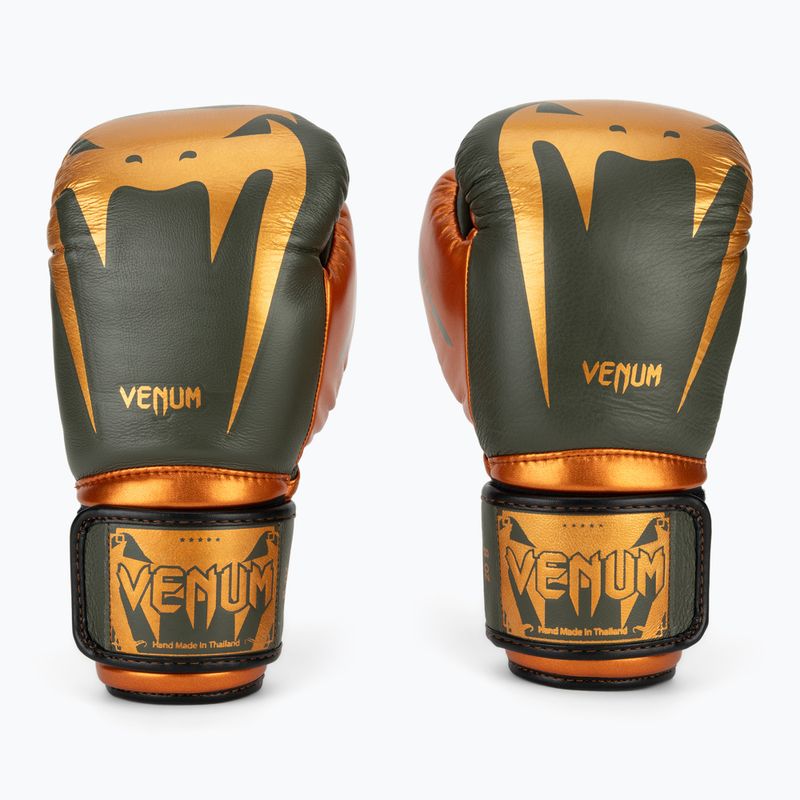 Boxerské rukavice Venum Giant 3.0 khaki/bronzové barvy 2