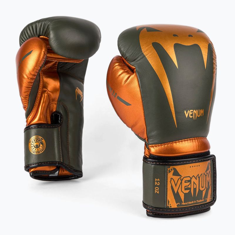 Boxerské rukavice Venum Giant 3.0 khaki/bronzové barvy 2