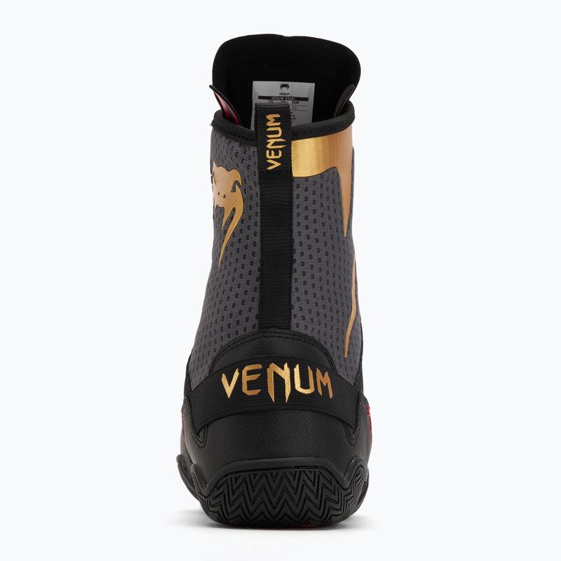 Boxerské boty  Venum Elite Boxing stom grey/gold logo 6
