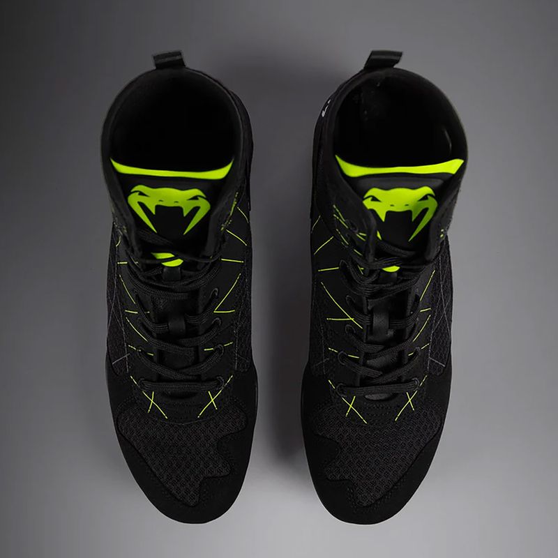 Pánské boxerské boty Venum Training Camp 4.0 black/neo green 12