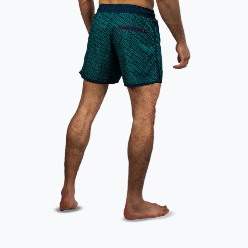 Pánské tréninkové šortky Venum Echo Board deep ocean blue/emerald green 3