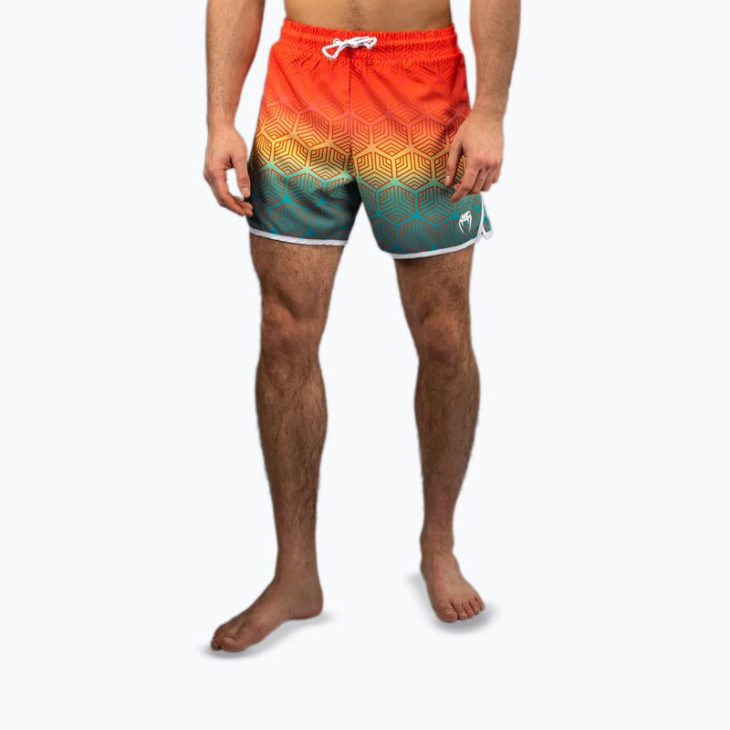 Pánské šortky Venum Octane Board sunset orange/sky blue