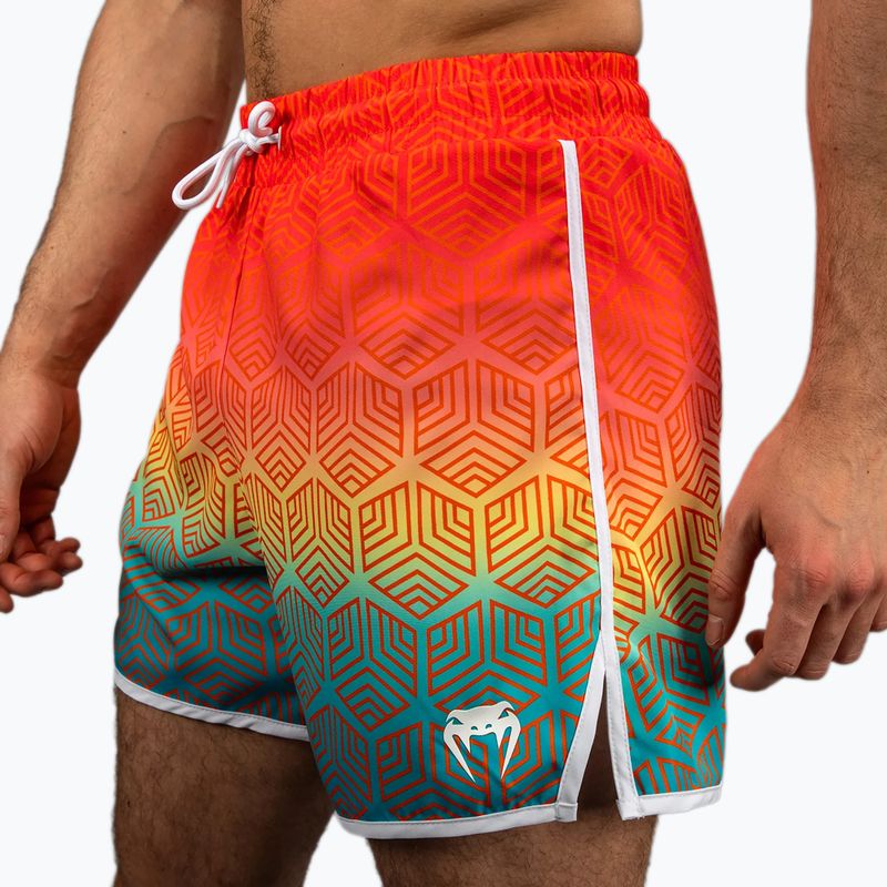 Pánské šortky Venum Octane Board sunset orange/sky blue 5
