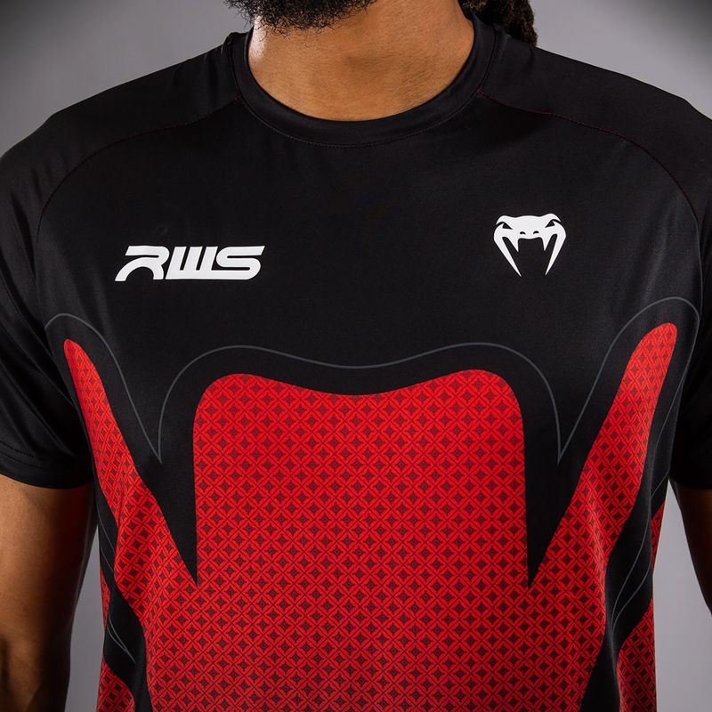 Pánské tričko Venum x RWS 2.0 Dry-Tech black/red 5