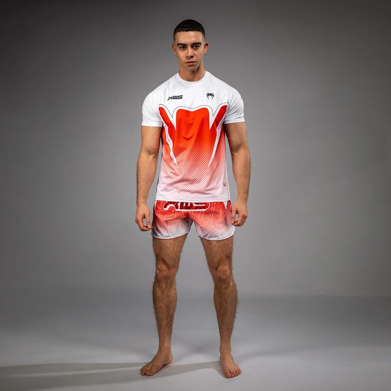 Pánské tričko Venum x RWS 2.0 Dry-Tech white/red 2