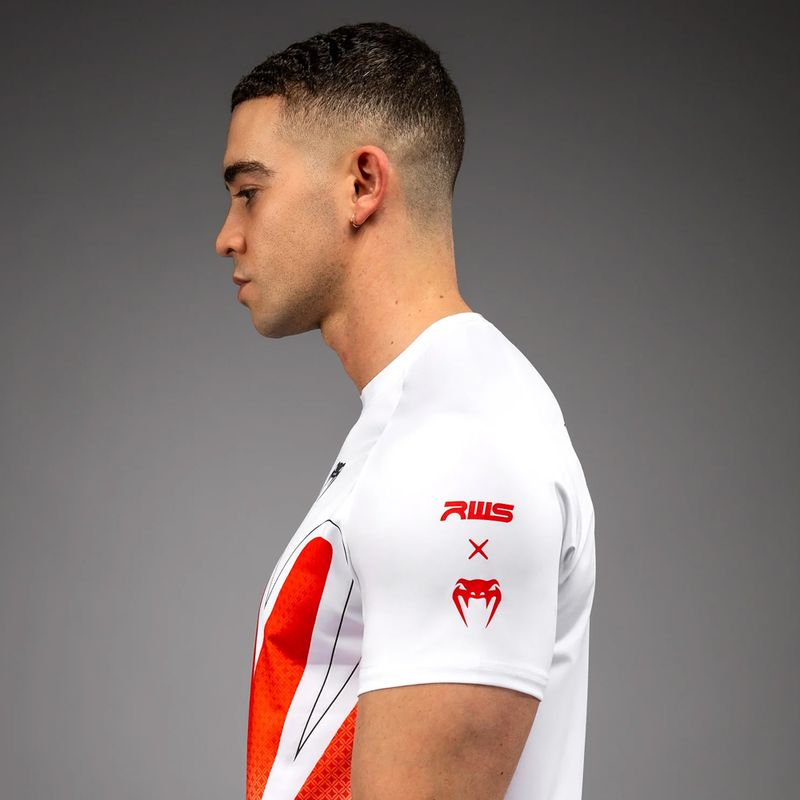 Pánské tričko Venum x RWS 2.0 Dry-Tech white/red 6