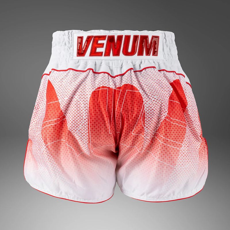 Pánské tréninkové šortky Venum x RWS 2.0 Muay Thai white/red 2