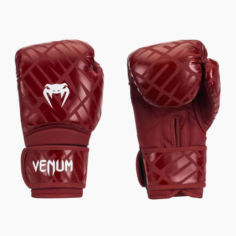 Boxerské rukavice Venum Contender 1.5XT Boxing lesklá burgundská