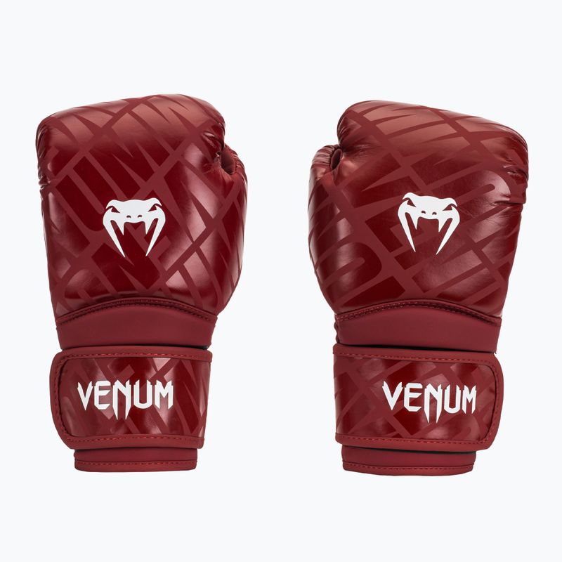 Boxerské rukavice Venum Contender 1.5XT Boxing lesklá burgundská 2