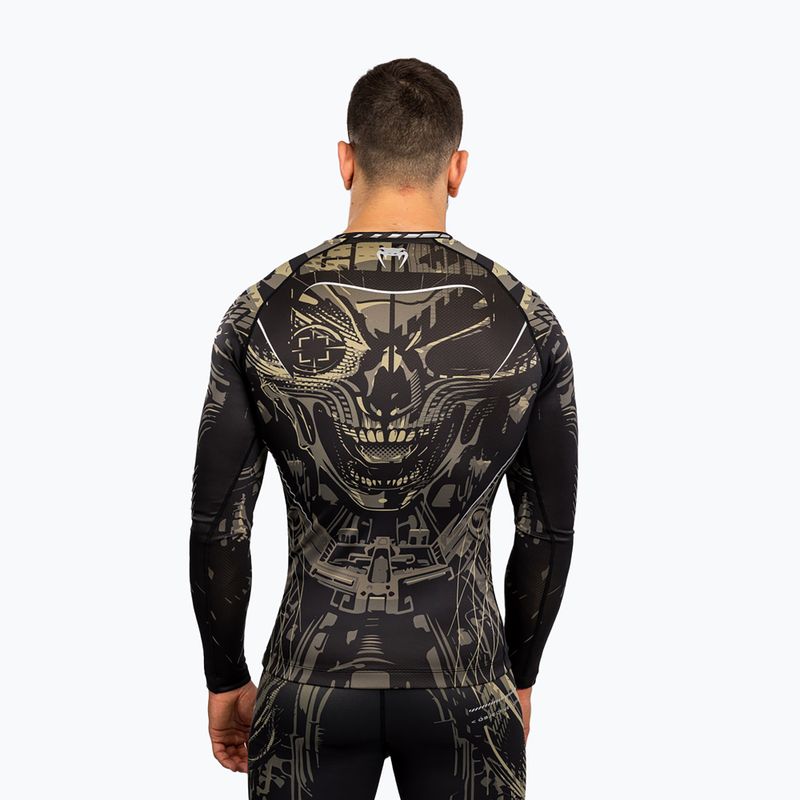 Pánský rashguard s dlouhým rukávem Venum Invader black/sand 2