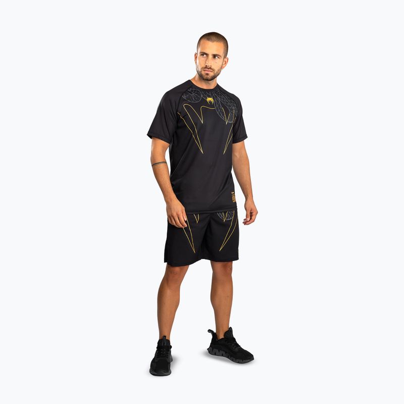 Pánské tréninkové tričko Venum Serpenti Dry Tech black/silver/gold 2