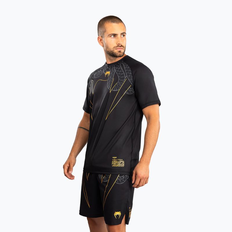 Pánské tréninkové tričko Venum Serpenti Dry Tech black/silver/gold 4