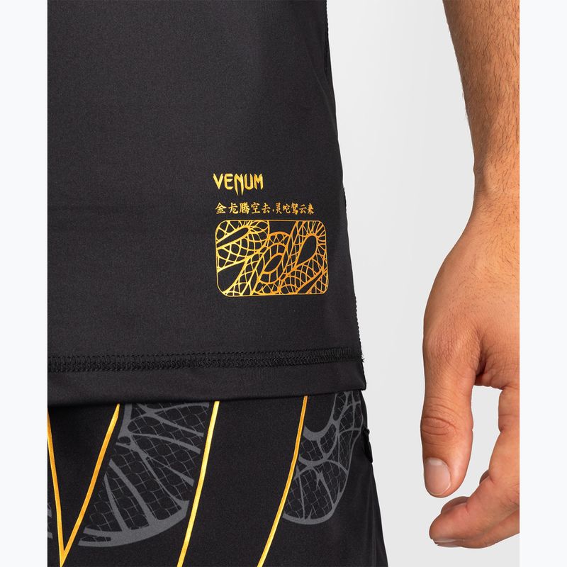 Pánské tréninkové tričko Venum Serpenti Dry Tech black/silver/gold 5
