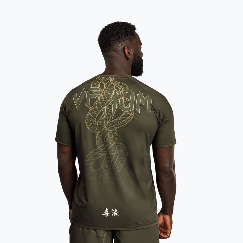 Pánské tréninkové tričko Venum Serpenti khaki/bronze/ivory 2