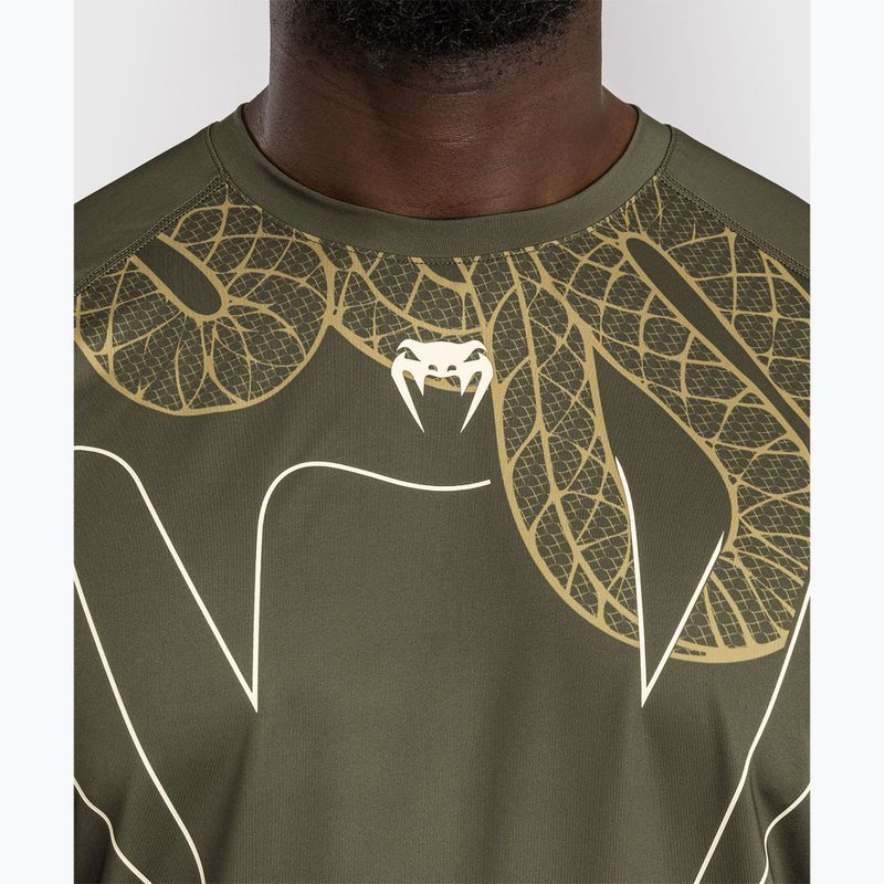 Pánské tréninkové tričko Venum Serpenti khaki/bronze/ivory 5