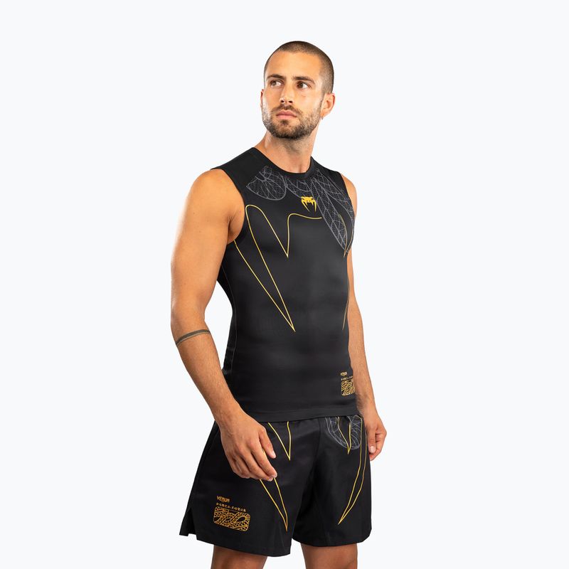 Pánský rashguard Venum Serpenti Rashguards Sleeveless black/silver/gold 3