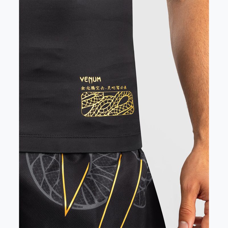 Pánský rashguard Venum Serpenti Rashguards Sleeveless black/silver/gold 6