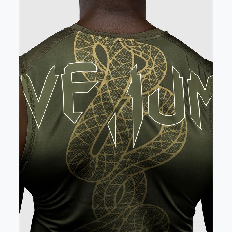 Pánský rashguard Venum Serpenti Rashguards Sleeveless khaki/bronze/ivory 6