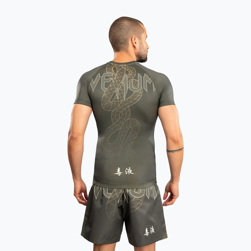 Pánský rashguard Venum Serpenti Rashguards khaki/bronze/ivory 3
