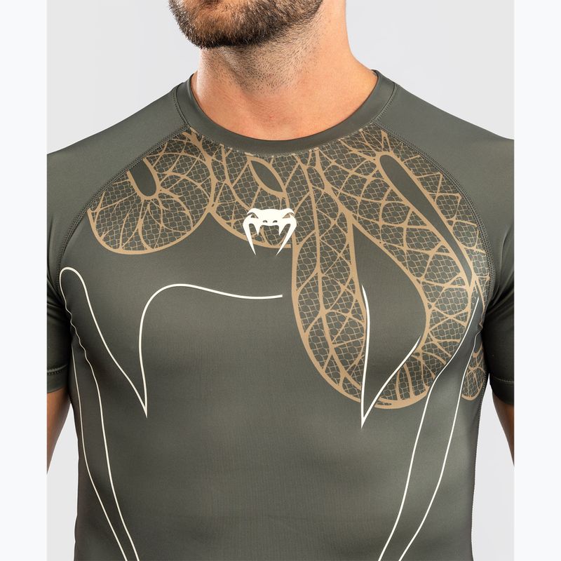 Pánský rashguard Venum Serpenti Rashguards khaki/bronze/ivory 5