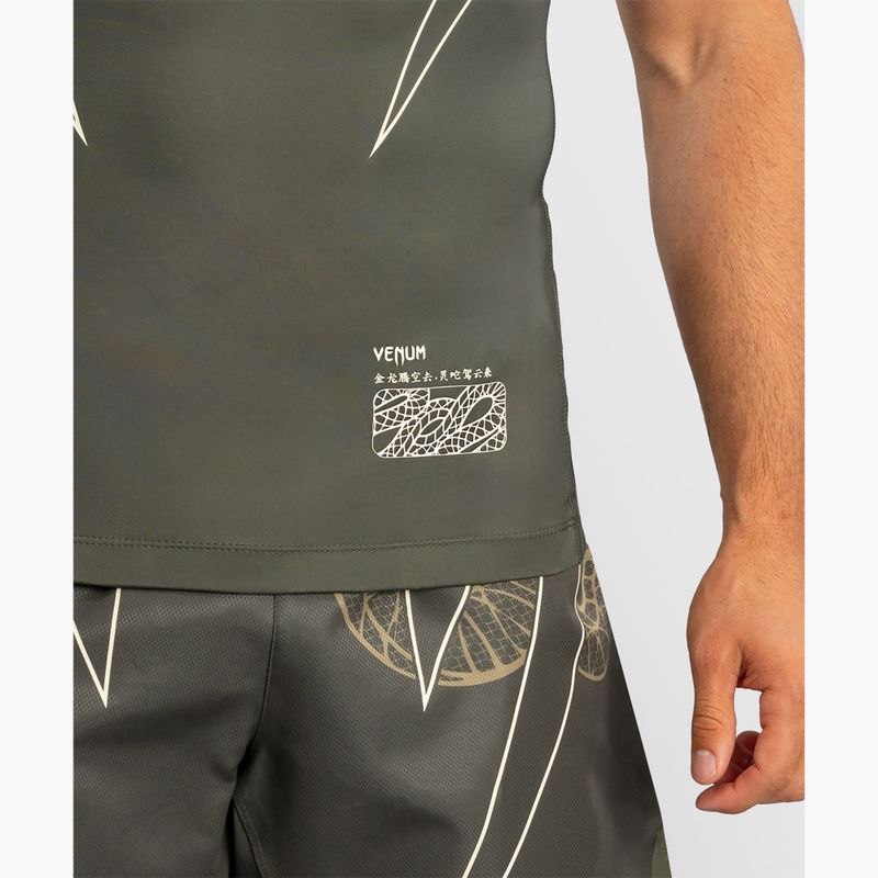 Pánský rashguard Venum Serpenti Rashguards khaki/bronze/ivory 6