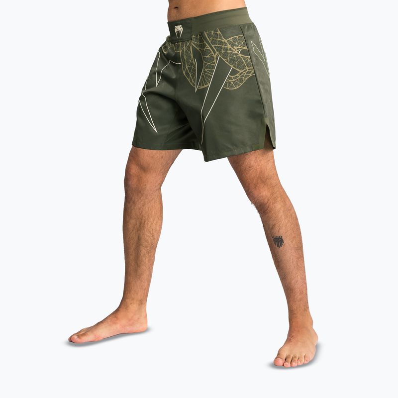 Pánské tréninkové šortky Venum Serpenti Fight khaki/bronze/ivory 4