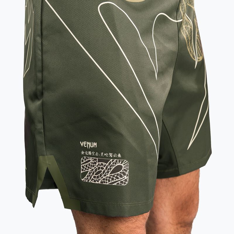 Pánské tréninkové šortky Venum Serpenti Fight khaki/bronze/ivory 6