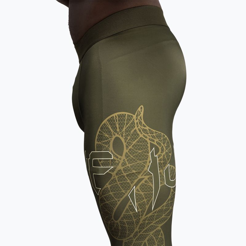 Pánské tréninkové legíny Venum Serpenti Spats khaki/bronze/ivory 6