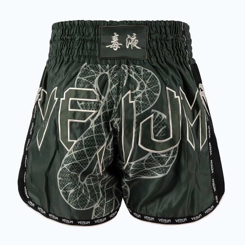Pánské tréninkové šortky Venum Serpenti Muay Thai khaki/bronze/ivory 2