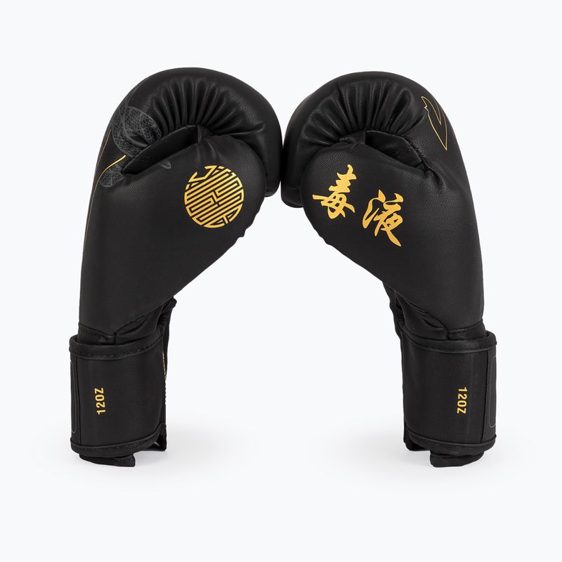 Boxerské rukavice Venum Serpenti Boxing black/silver/gold 2
