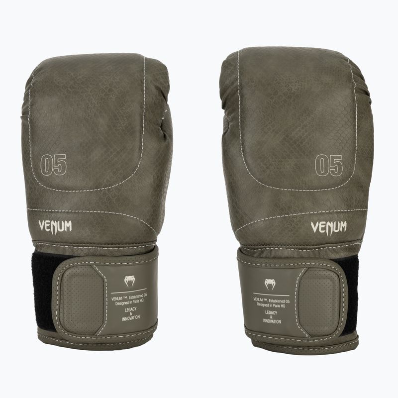 Boxerské rukavice Venum Impact Evo Scales Boxing army green 2
