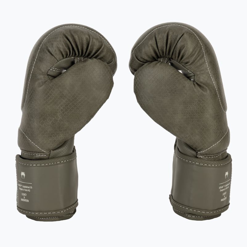 Boxerské rukavice Venum Impact Evo Scales Boxing army green 4