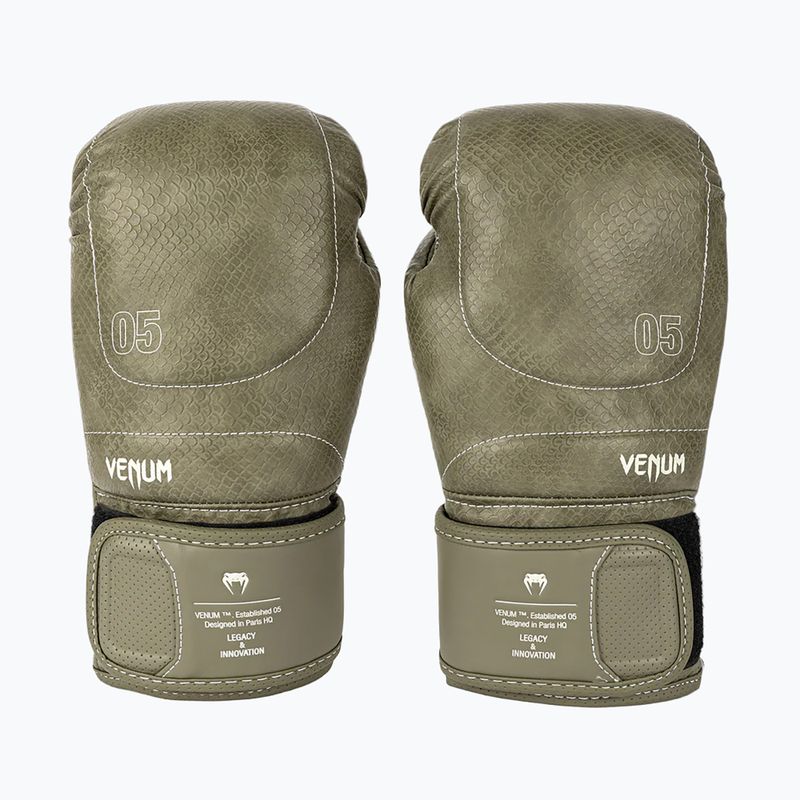 Boxerské rukavice Venum Impact Evo Scales Boxing army green 2