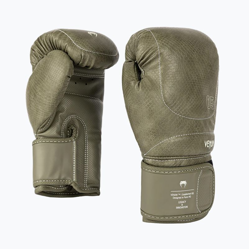 Boxerské rukavice Venum Impact Evo Scales Boxing army green 3