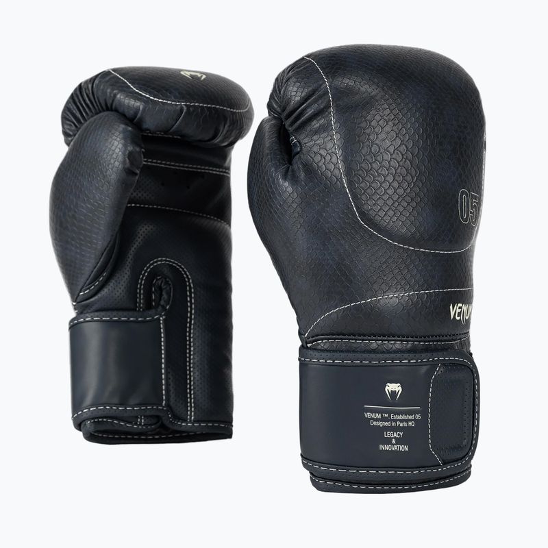 Boxerské rukavice Venum Impact Evo Scales Boxing midnight blue 4