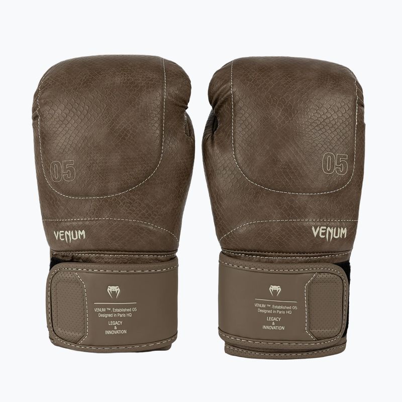 Boxerské rukavice Venum Impact Evo Scales Boxing brown 2