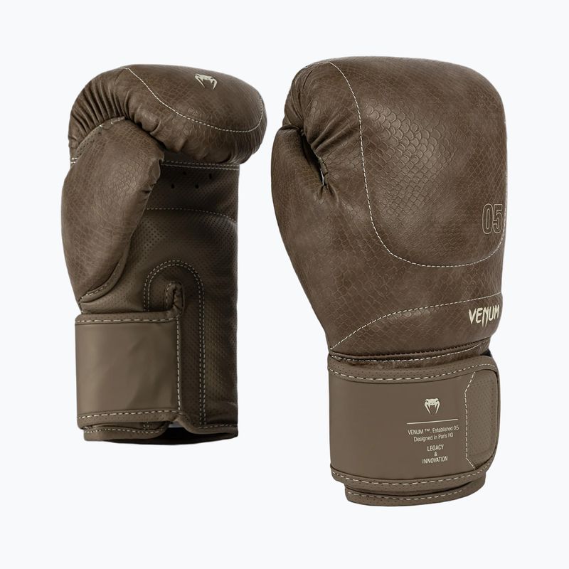Boxerské rukavice Venum Impact Evo Scales Boxing brown 4
