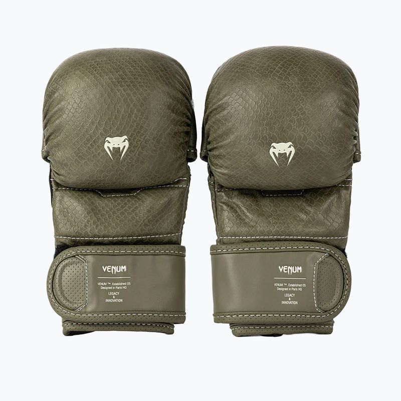 Sparringové rukavice MMA Venum Impact Evo Scales MMA army green
