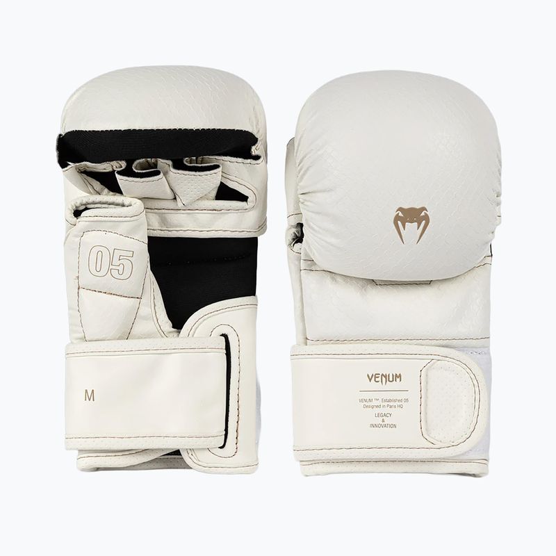 Sparringové rukavice MMA Venum Impact Evo Scales MMA ivory 2