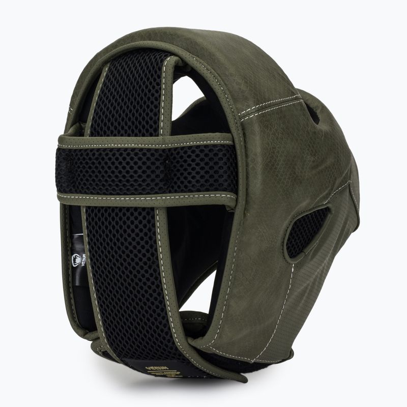 Boxerská přilba Venum Impact Evo Scales Headgear army green 6