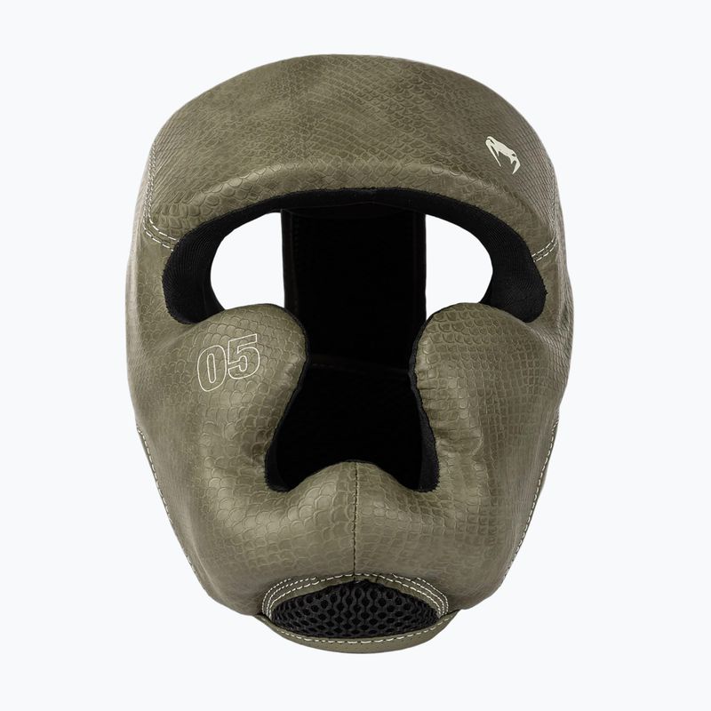 Boxerská přilba Venum Impact Evo Scales Headgear army green
