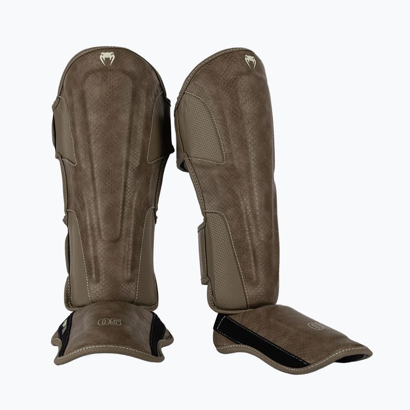 Chrániče holení a nártů Venum Impact Evo Scales Shinguards brown 2
