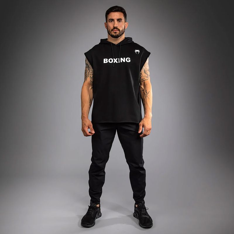 Pánská mikina Venum Boxing VT Sleeveless Hoodie black/white 2