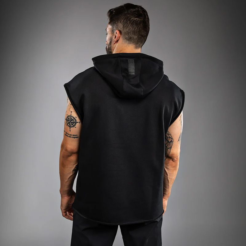 Pánská mikina Venum Boxing VT Sleeveless Hoodie black/white 3
