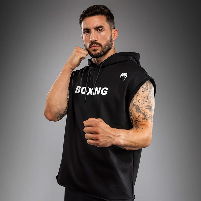 Pánská mikina Venum Boxing VT Sleeveless Hoodie black/white 4