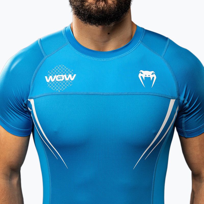Pánská tréninková trička Venum X WOW FC Rashguards pacifická modrá 5