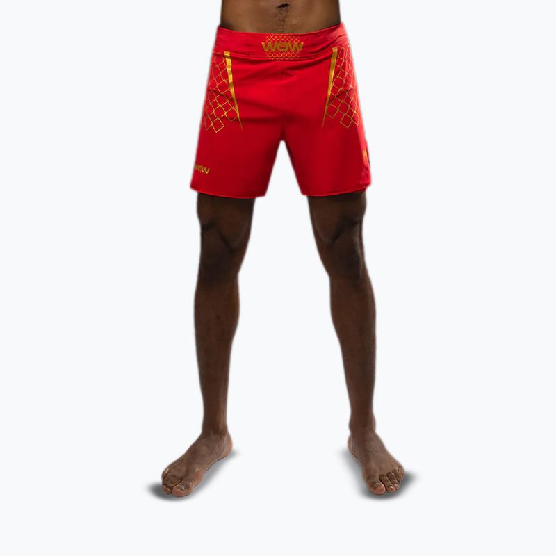 Pánské tréninkové šortky Venum X WOW FC fury red/gold