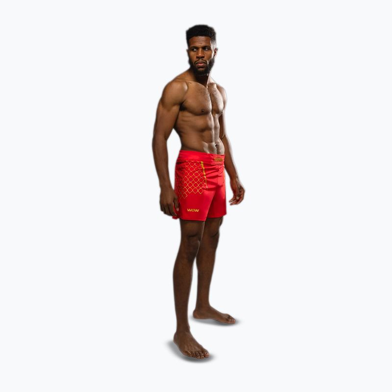 Pánské tréninkové šortky Venum X WOW FC fury red/gold 2